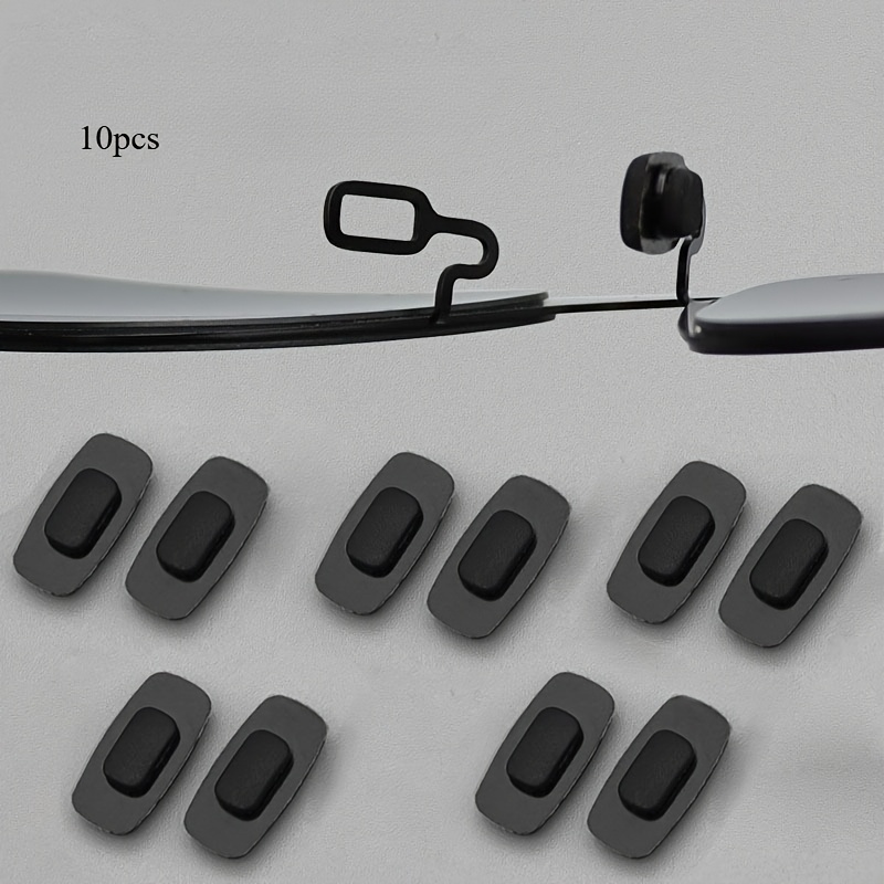 TEMU 10pcs Anti-slip Glasses Nose Pads With Safety - Non-slip Glasses Nose Pads For , Fashion Glasses, Regular Glasses, Rectangular Design