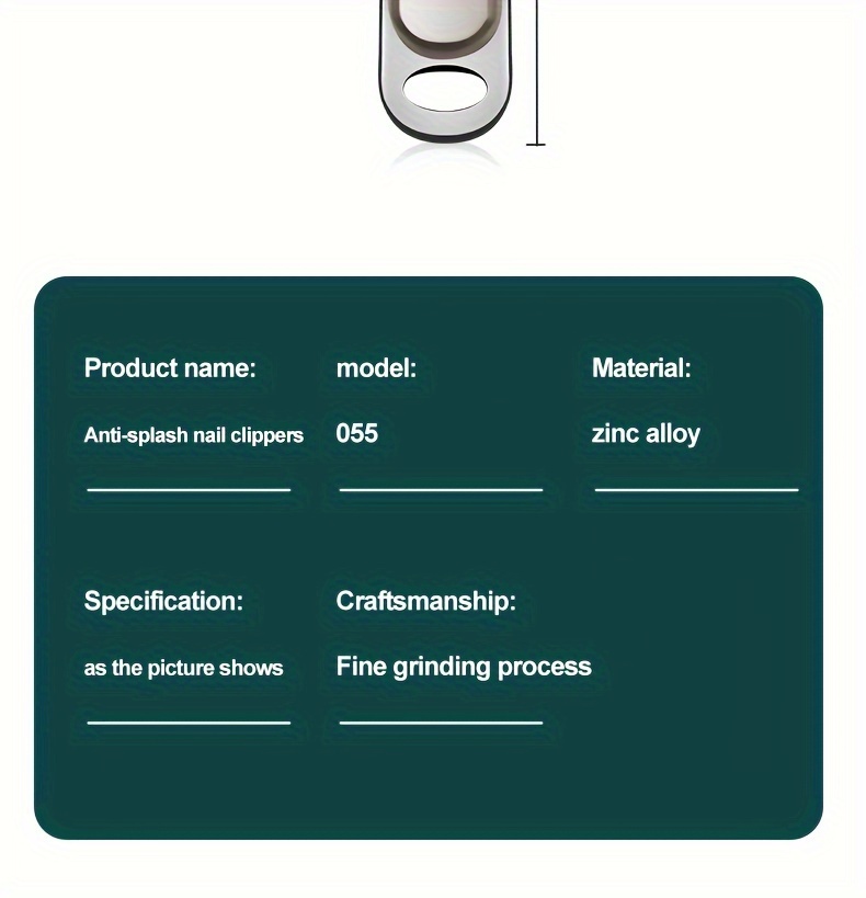 1pc anti splash nail clippers fingernail and toenail clipper cutter thick nail trimmer stainless steel toenail clipper for manicure and pedicure details 13