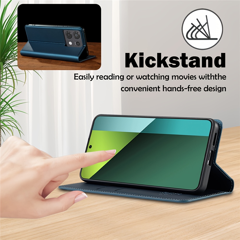 Cover per Xiaomi Redmi Note 13 Pro 5G (Non per 4G), Flip Caso in PU Pelle Premium Portafoglio Case [Kickstand] [Slot per Schede] [Chiusura Magnetica] Custodia con Redmi Note 13 Pro 5G