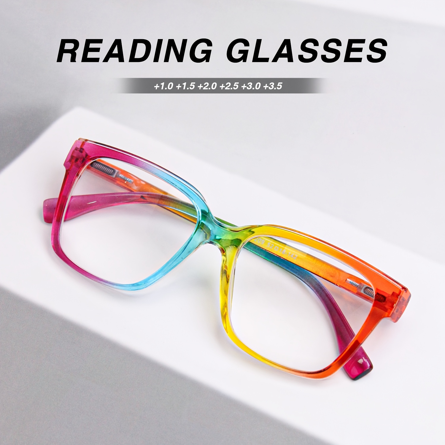 2pcs Fashion Square Ladies Reading Glasses Set