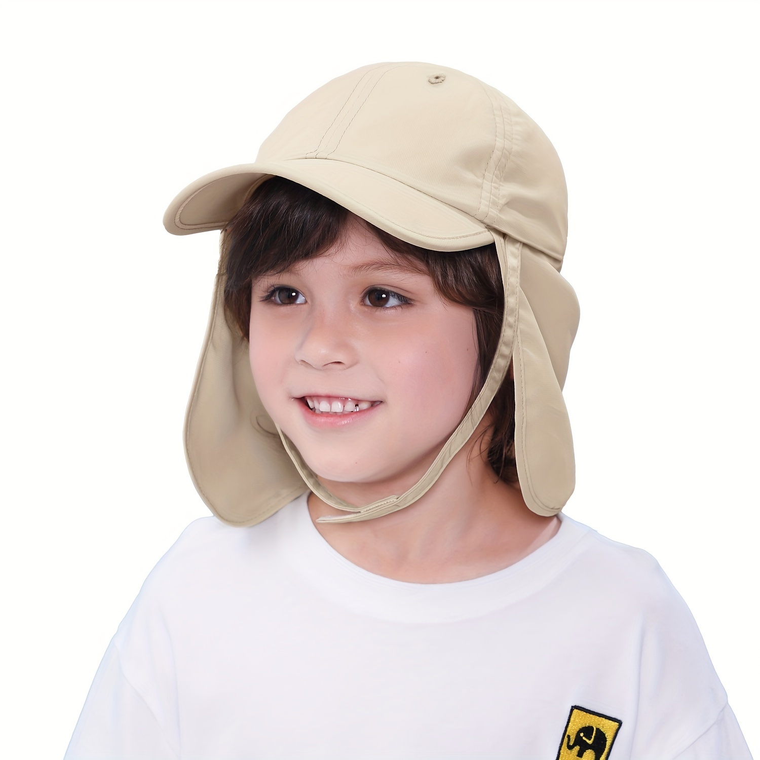 1pc Kids Sun Shade Neck Sun Protection Outdoor Beach Sun Hat Cape