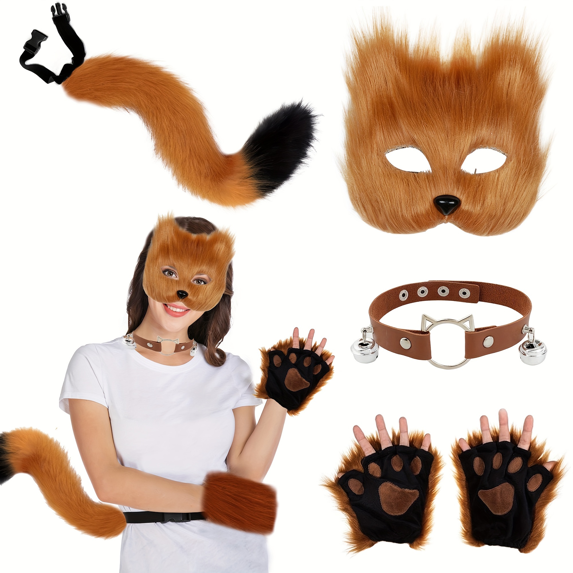 

5- Set - Accessories , Tail, Paw & Pu For And Parties