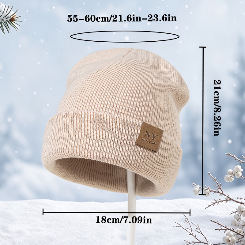Fashion Women's Solid Color Pullover Winter Hat