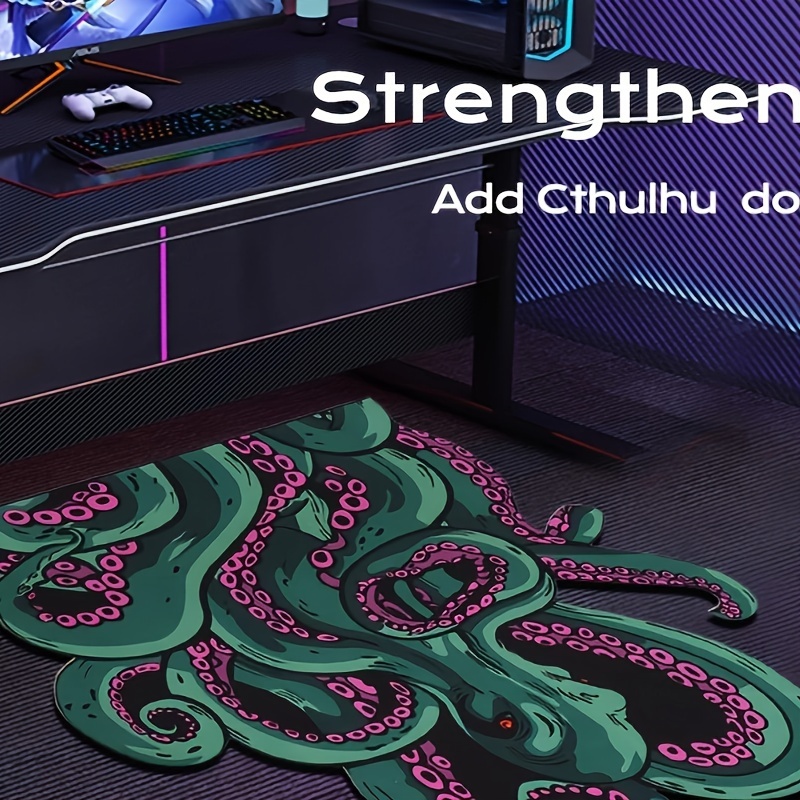 

Cthulhu Irregular Shaped Rug For Bathroom, Octopus Bath Shower Rugs Non Slip, Water Absorbent Mat Machine Washable, Small Bedside Capet Aesthetic Modern Home Decoration, Unique Gift Idea