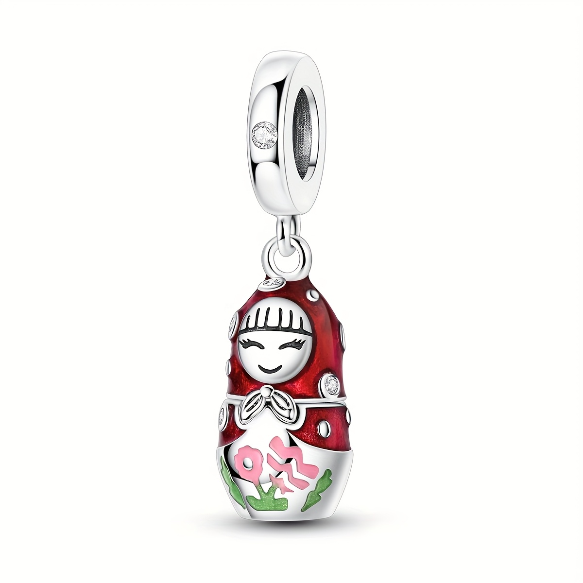 Polka Dot Nesting Charms For Bracelet Necklace Women Vacation Party Birthday Gift Additions