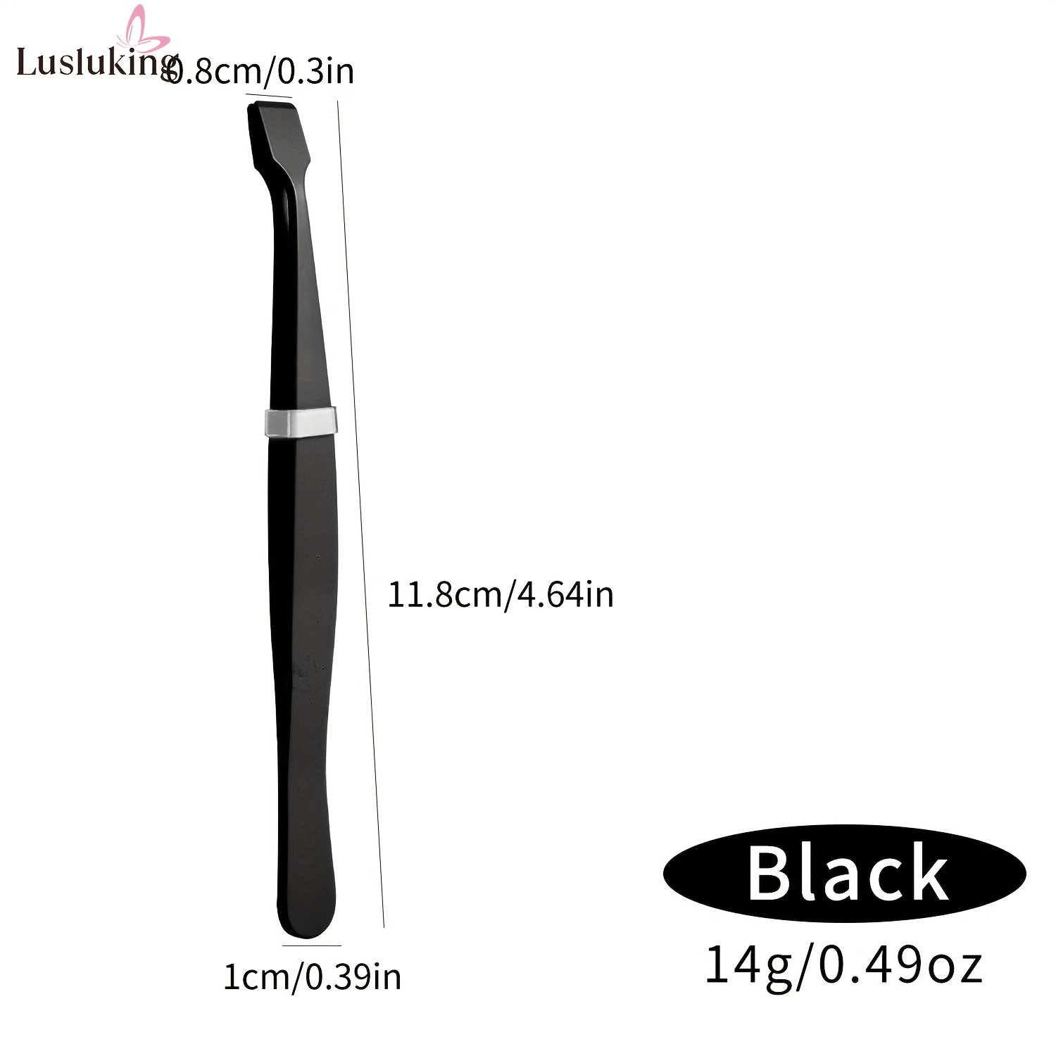 Image of 1pc Eyelash Extension Tweezers No Glue, Professional Lash Lifting Tools For 3d/volume/doll Lashes, Stainless Steel