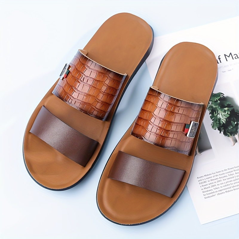 mens slip sandals lightweight breathable non slip - Temu  display picture 2