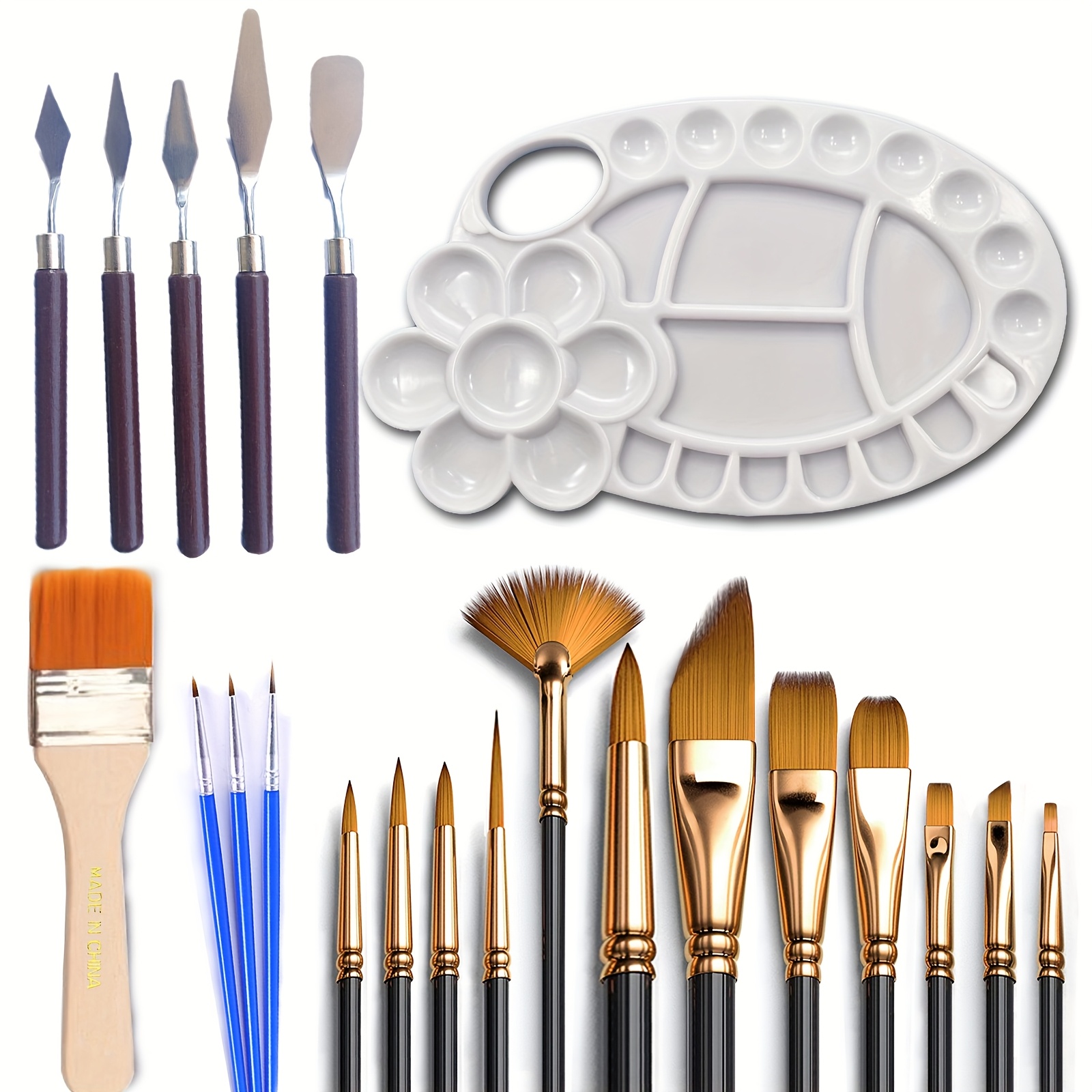 Paint Brush Set Pinceles Pintura Artistica Juego Pinceles Pintura