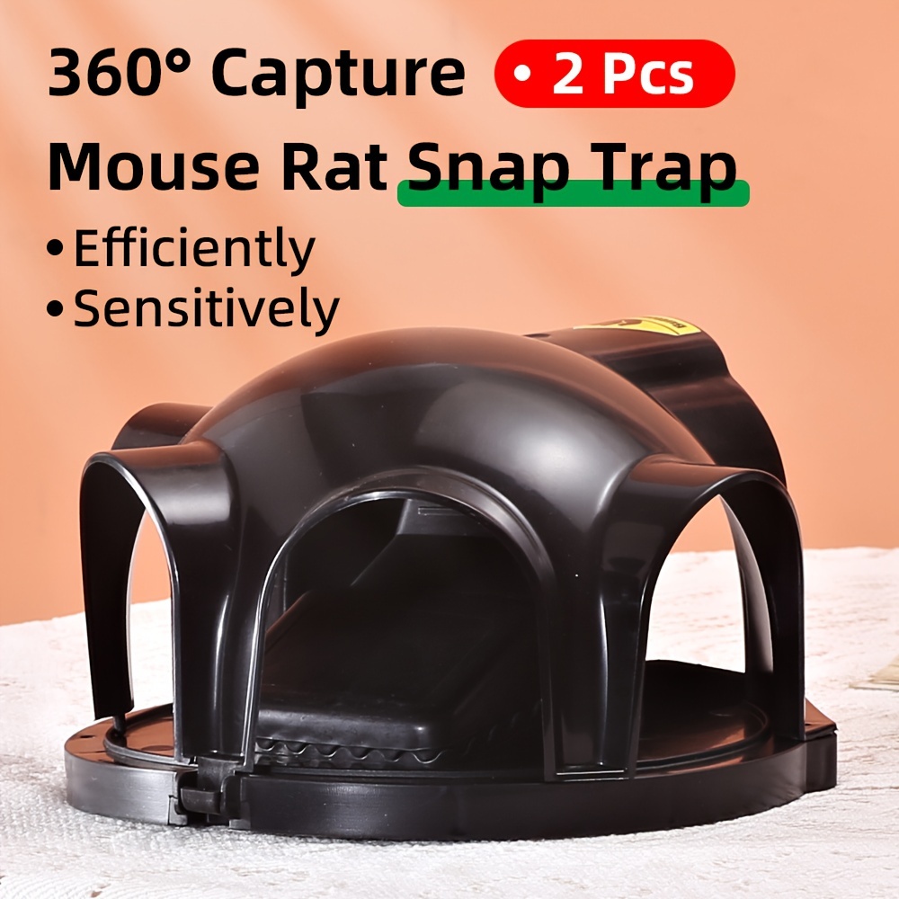 

2pcs Snap Rat Traps - Plastic, Baiting & , For / Use,