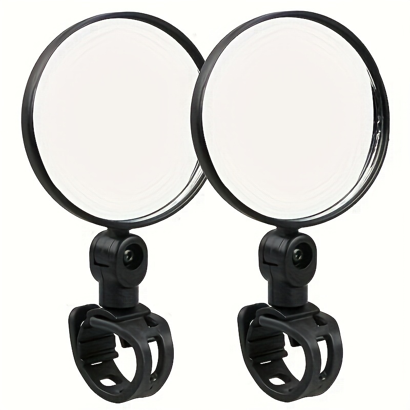 

1pc/2pcs Bicycle Rearview Mirror, 360 Degrees Wide-angle Convex Mirror, Bike Mountain Bike Rearview Mirror With Silicone Handle