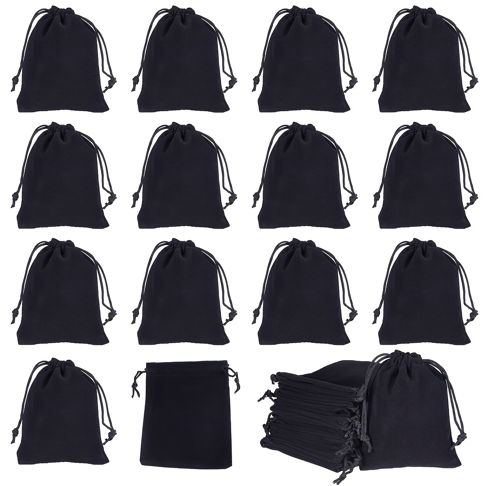 

50pcs Drawstring Gift Bags, 4.7"x3.9" - For Christmas Favors & Wedding Presents, Jewelry Making Display & Packaging Supplies, Beading&jewelry Making