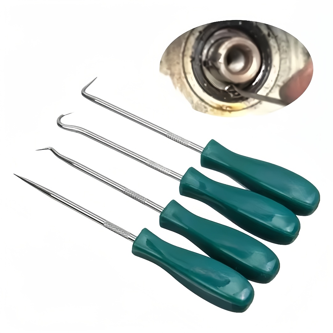 TEMU Set Of 4 Screwdrivers For Automotive Oil Seals, Measuring 135mm, Including O- And Gasket Puller Tools For Vehicle Repairs, Without Battery