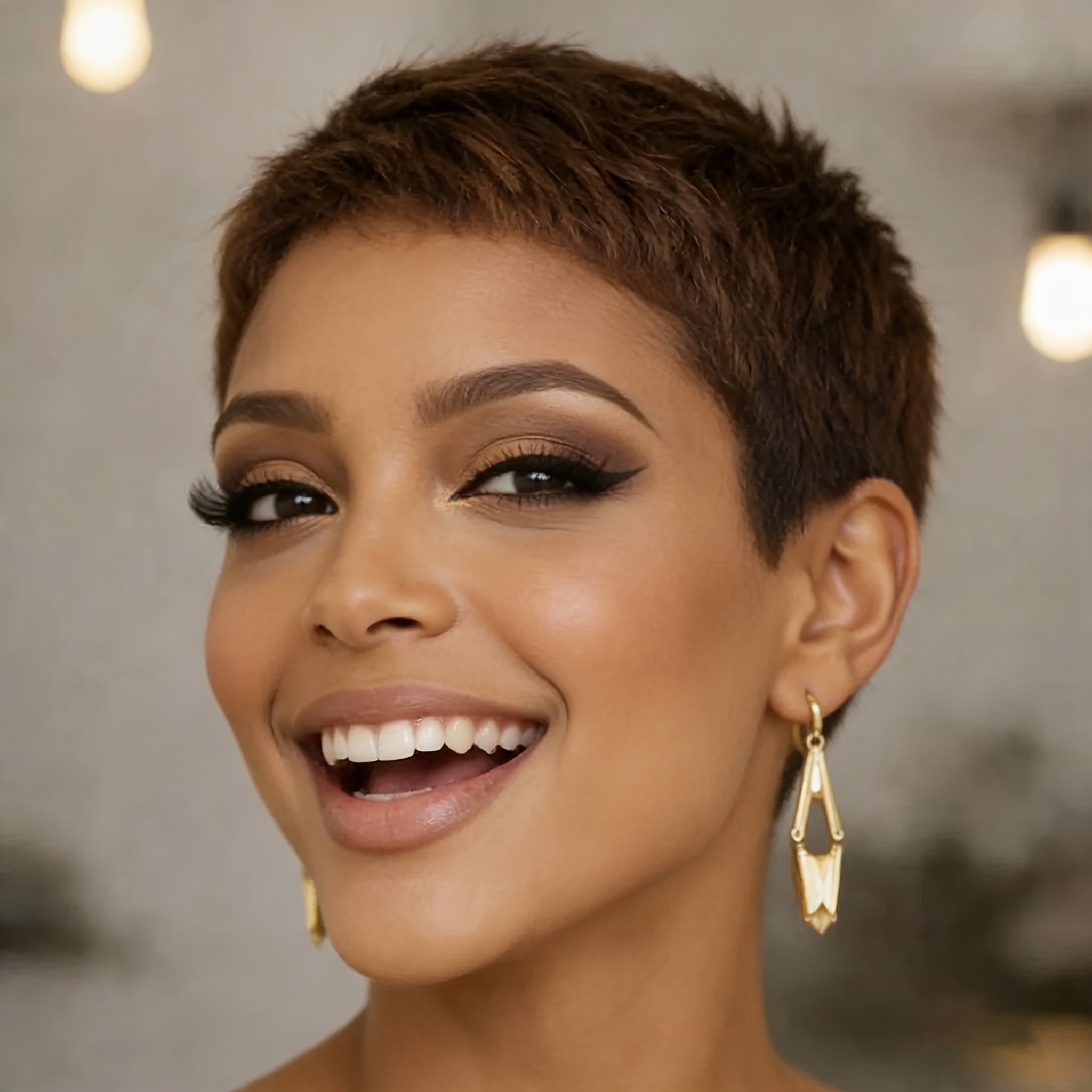 Image of High Quality Wigs For Women Cut Human Hair Wig, Comfortable Breathable Net Cap, Mechanism Wig, Suitable For Daily Use, Carnivals, Music Festivals, Special Occasions, And Normal Occasions