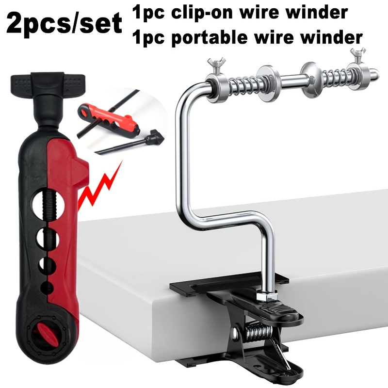 TEMU Enrouleur de fil de pêche, station d'enroulement de moulinet portable pour moulinets spinning et baitcasting, enrouleur réglable compatible avec