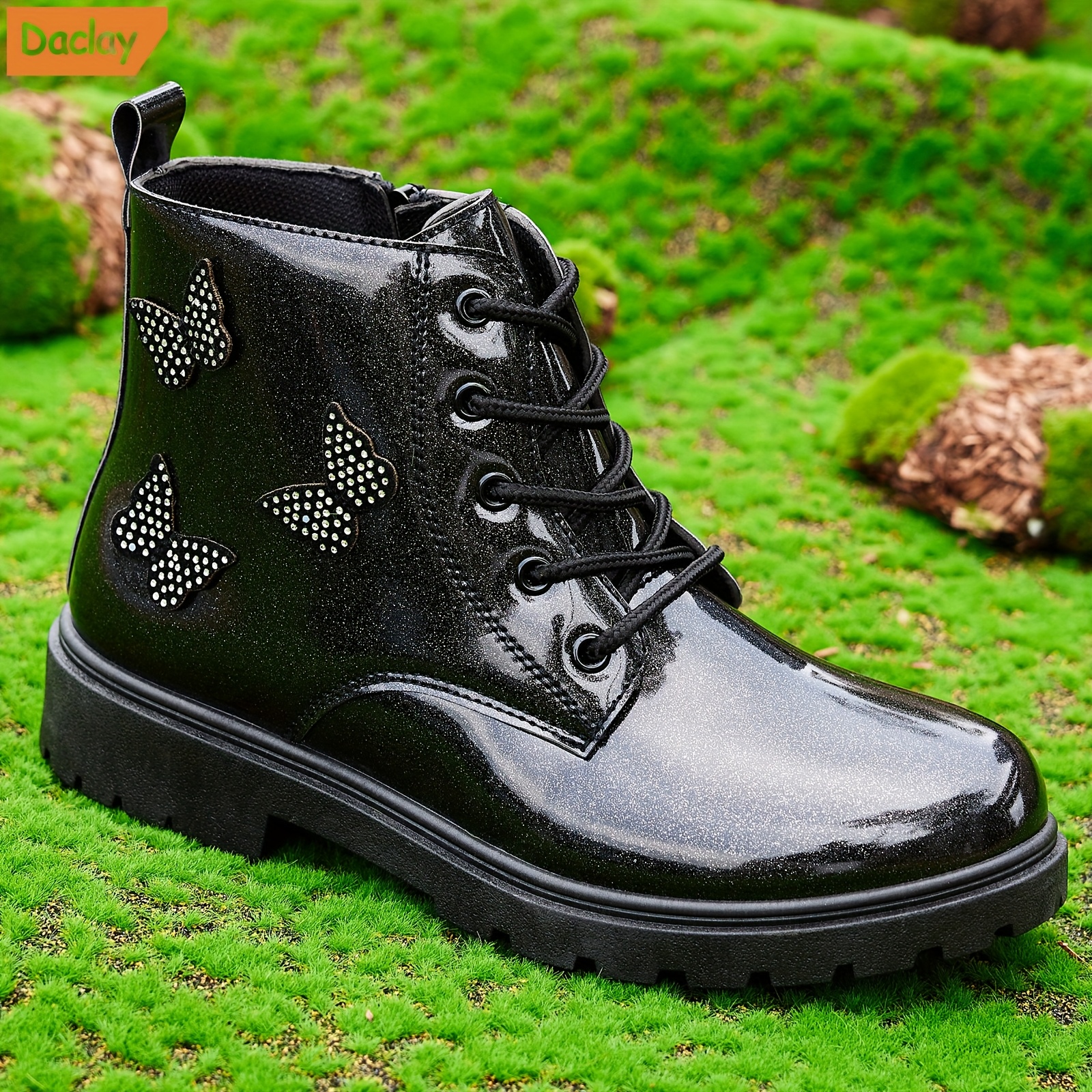 Kids' Hiking Boots, High-Top Lace-Up Fashion Sneakers, Breathable  Lightweight Non-Slip Sole Casual Outdoor Footwear for Boys Girl