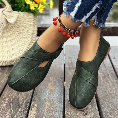 flat shoes slip on artistic vintage yorokotemo style womens soft soled comfortable versatile loafers low heel flat shoes women shoes