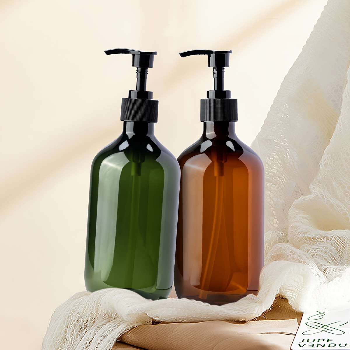 4pcs 500ml Soap Dispenser Set, Countertop Lotion Bottle, Bathroom Hand Soap  Dispenser, Refillable Empty Bottle For Shampoo Shower Gel Hair Conditioner