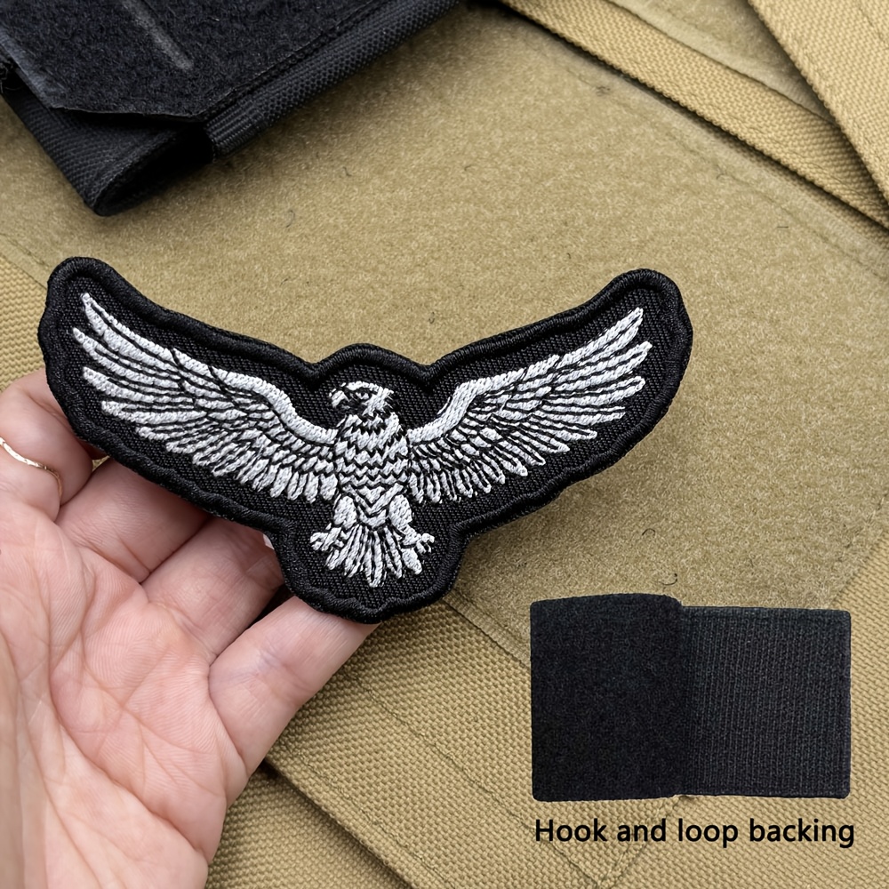 TEMU Toppa ricamata Spread Eagle con chiusura a strappo, per , giacca, cappello, decorazione fai da te per abbigliamento