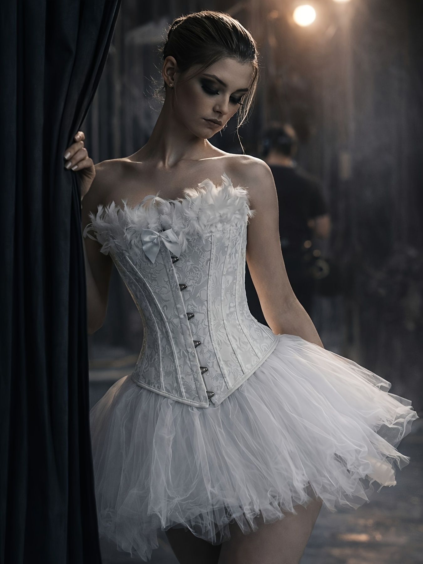 white christmas dresses Serenade of Love White Corset Mini Dress main image 0