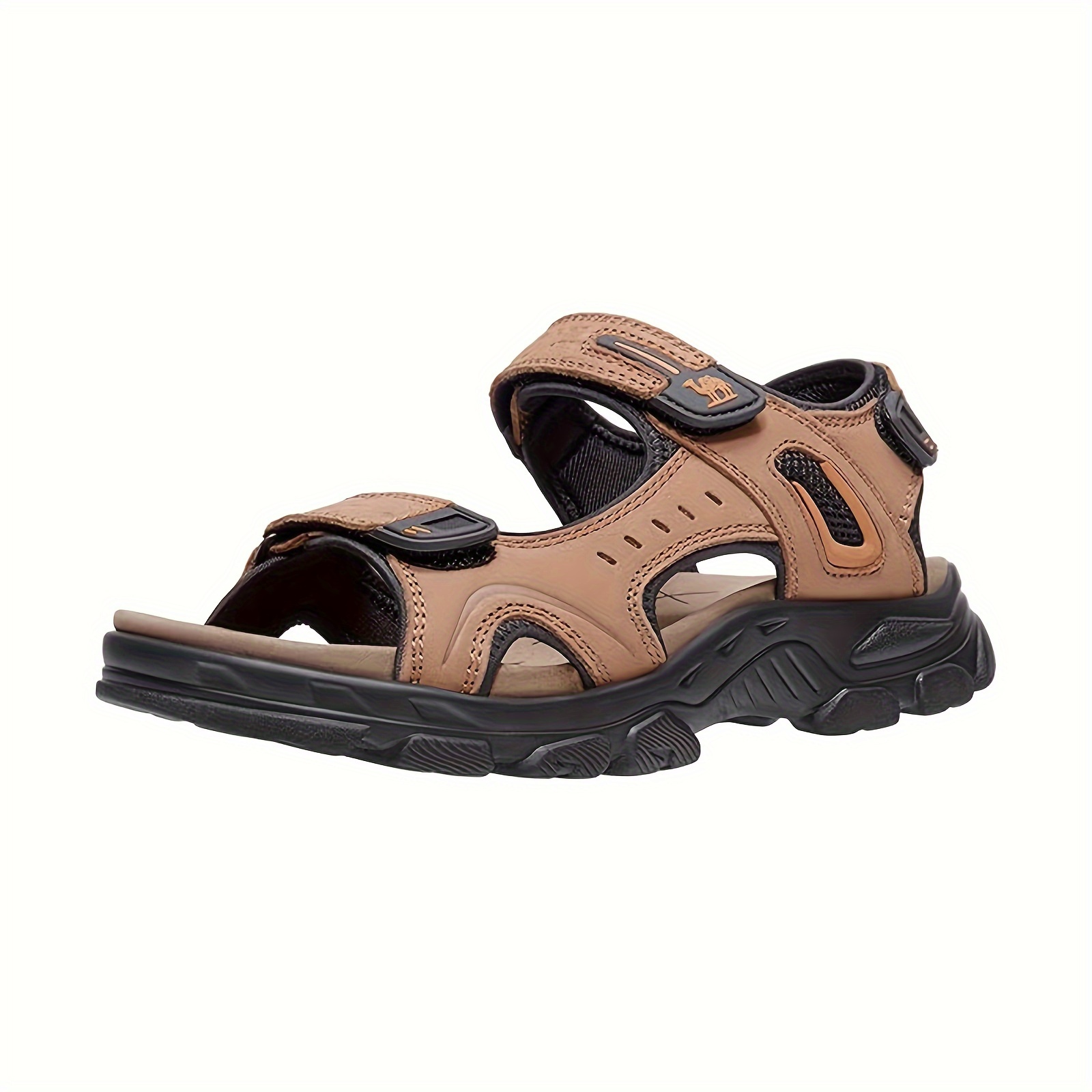 camel mens leather sandals hiking outdoor water beach - Temu display picture 1