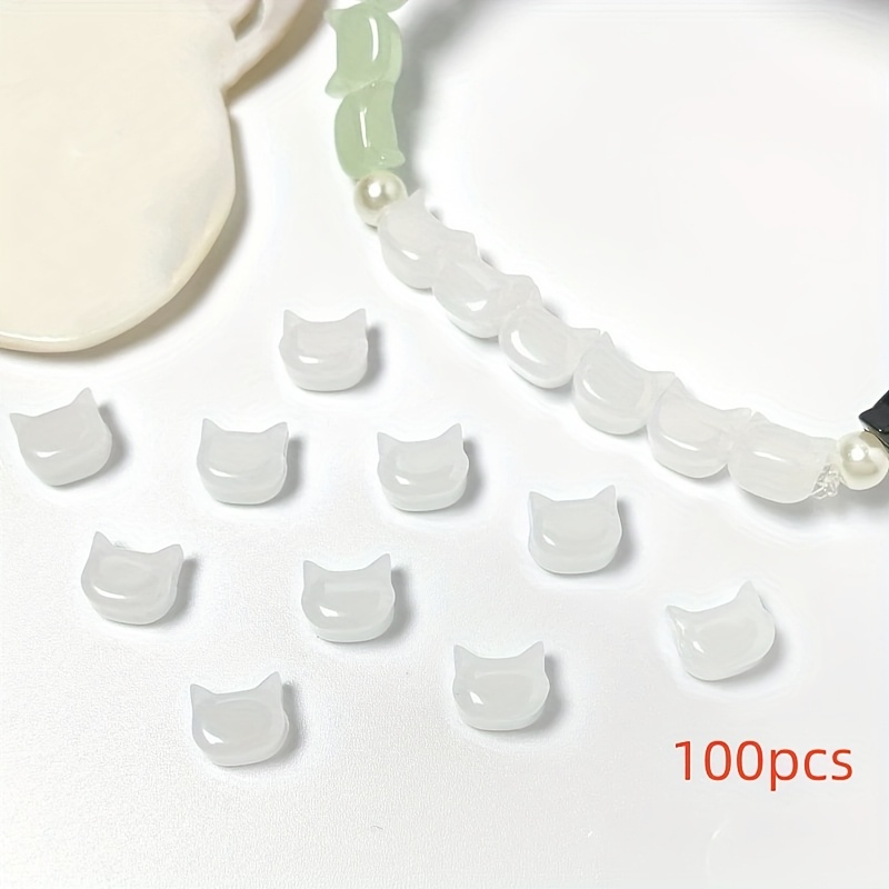 TEMU 100 pz 6�8mm Perline di Vetro Testa - Ciondoli in e , Creazione di Gioielli Fai da Te per Bracciali, Collane e Orecchini, Accessori per