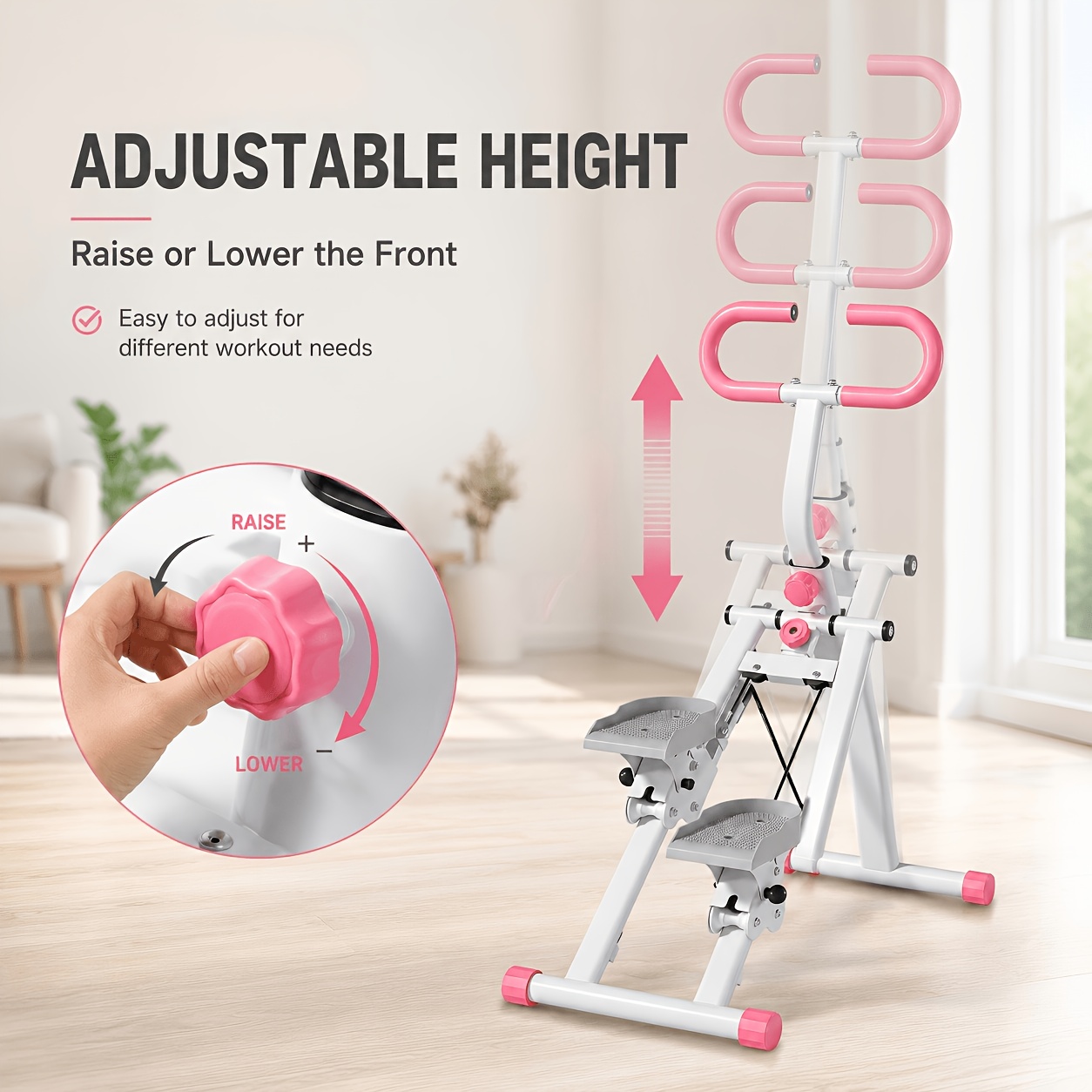 Foldable Leg Trainer, 2-in-1 Home Full- Equipment, Adjustable , Exercises Legs, Hips, And Core Muscles, Space- Design, Without Battery