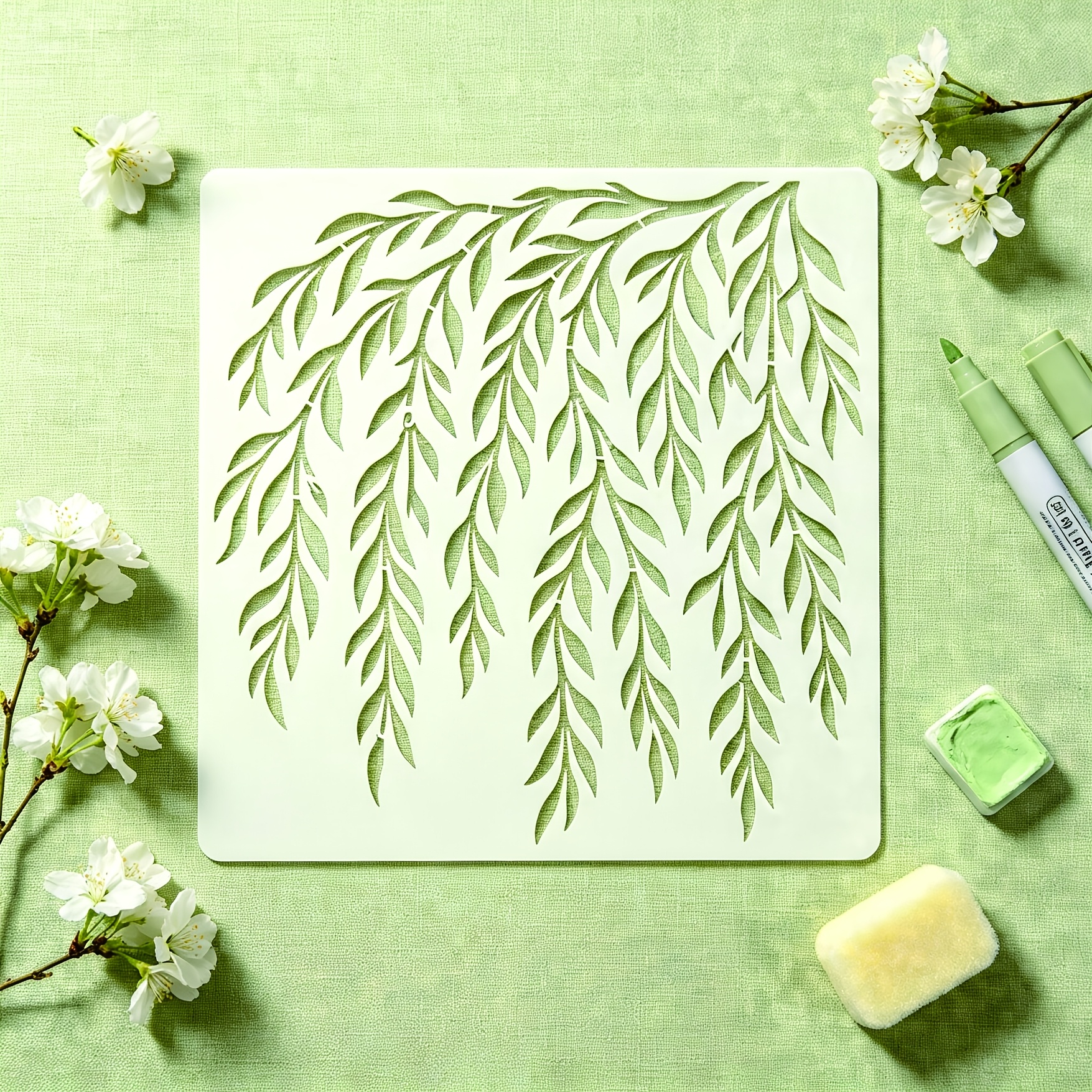 Willow Branch Painting Stencil, Multiple Sets of Themes