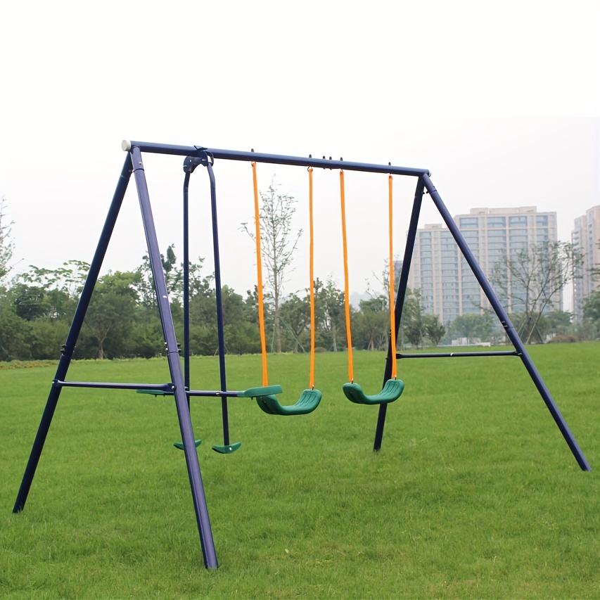 

Outdoor Heavy-duty Metal Swing Set For Kids