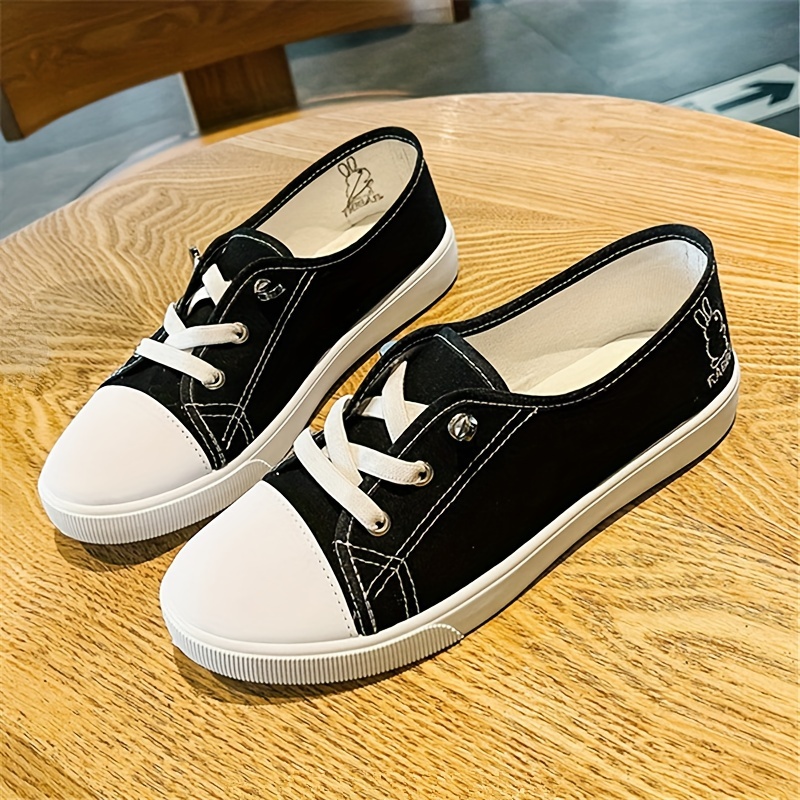 Chaussures Blanches Décontractées Unisexe Toile Mode - Semelle Caoutchouc Confort Pour Hommes Et Femmes