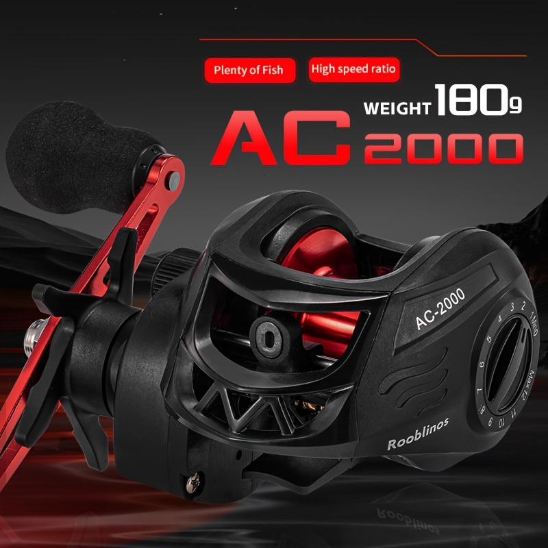 1pc ac-2000 baitcasting reel, ratio, high-strength nylon body, brass rod,  lightweight design, freshwater & saltwater compatible, high-performance  fishing gear - sports & outdoors - Temu