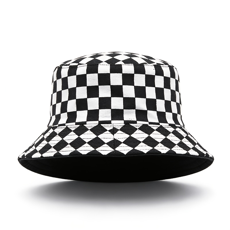 TEMU Double-sided Bucket Hat For Men And Women, European And Printed Casual Hat, Women's Summer Outdoor Street Hip-hop Basin Hat