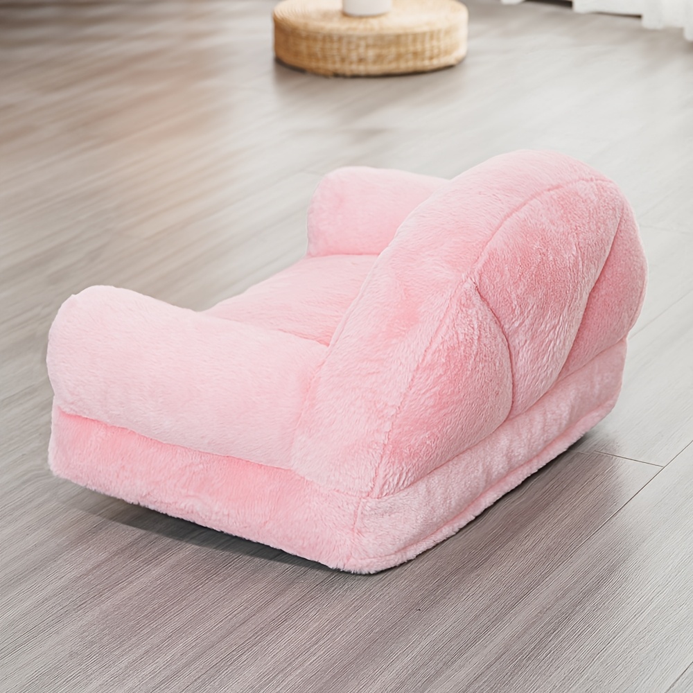 1pc   sofa bed polyester cat and dog lounger with removable washable   season   for cats and small pets indoor pet bed   furniture washable pet bed Product details 1