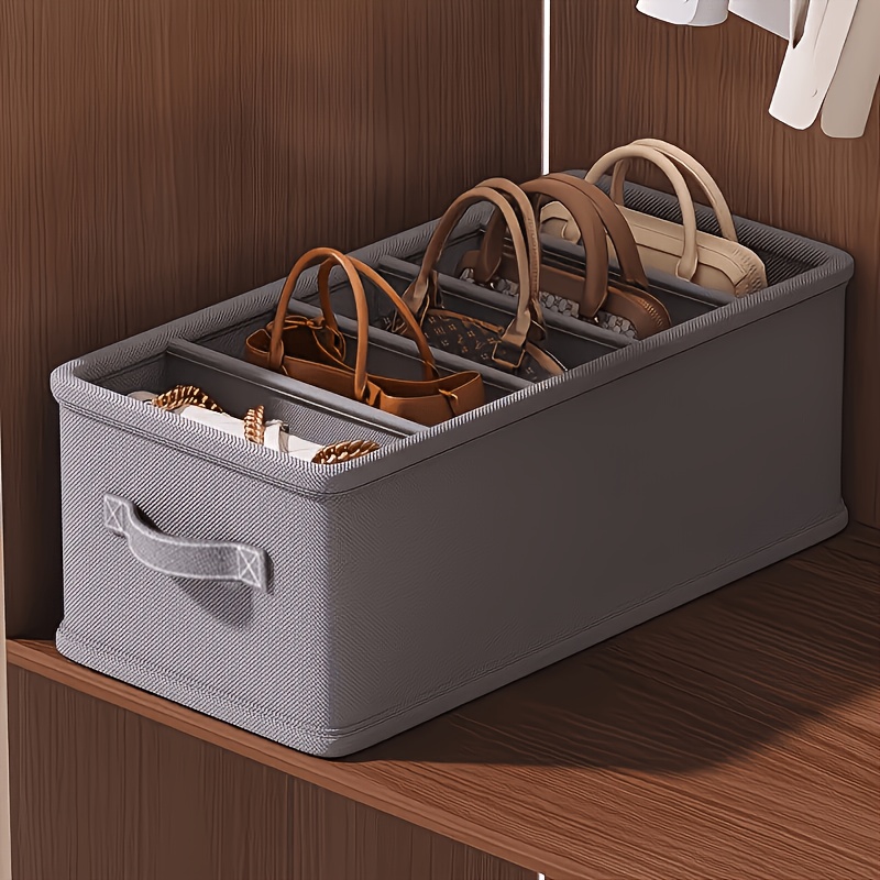 TEMU 1 Boîte de séparation et d'organisation pour sac à main, pour le rangement des sacs et des , convient aux étudiants, aux chambres, aux dortoirs,