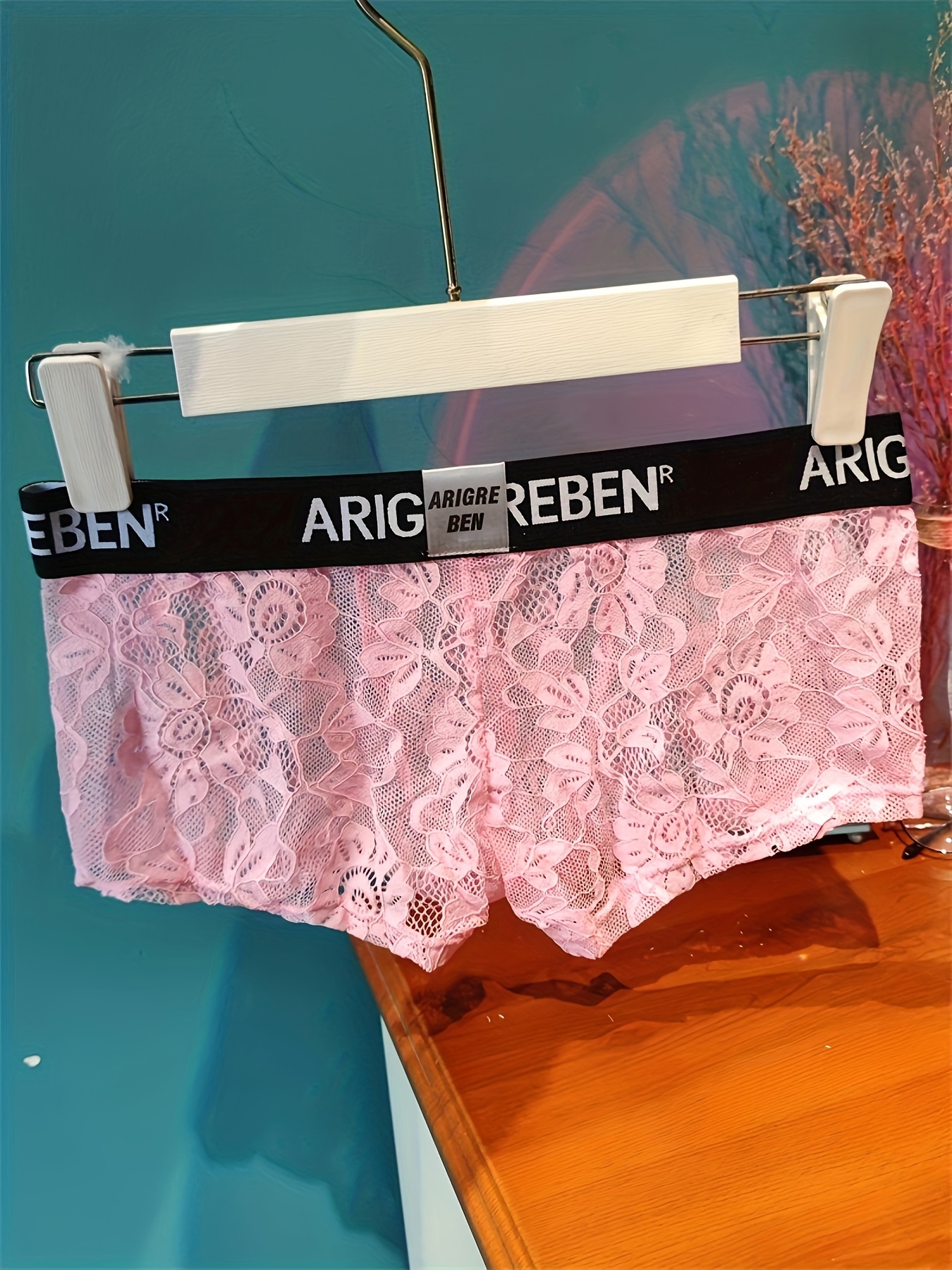 Sexy Floral Lace Underwear Boxer Briefs