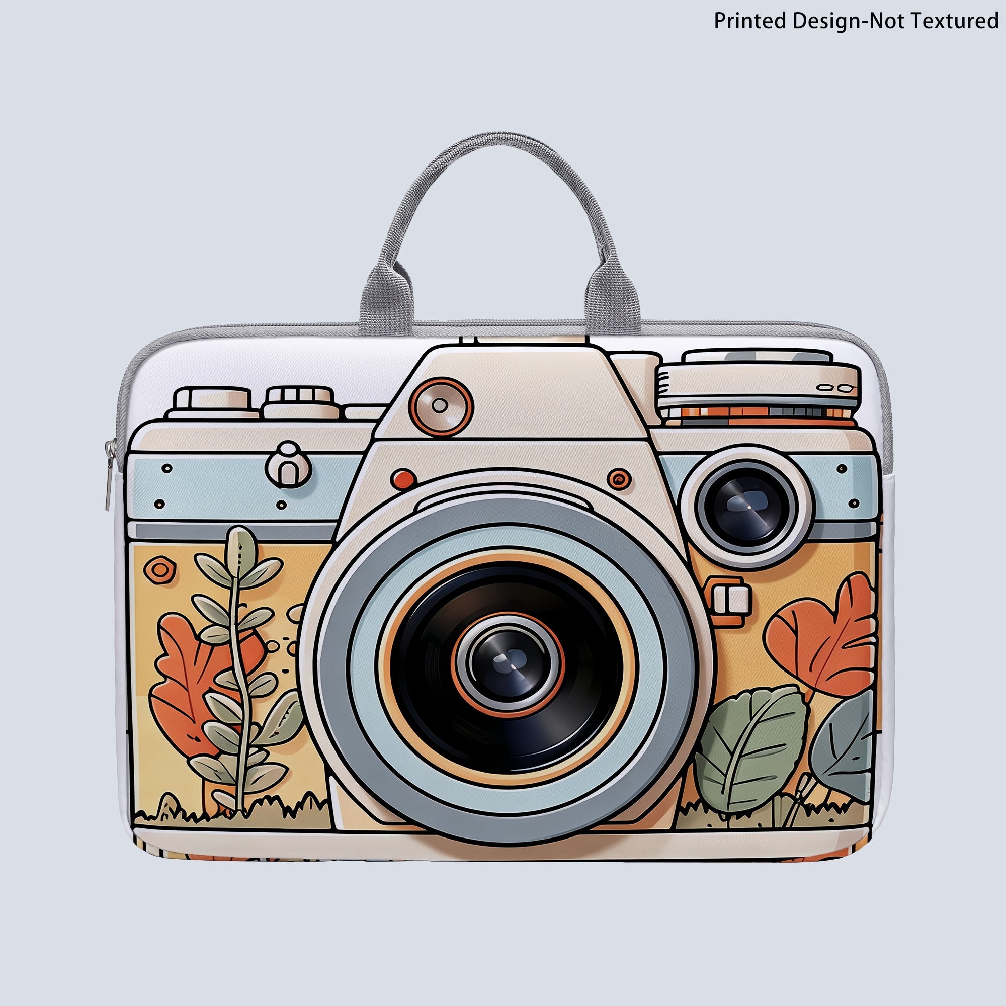 TEMU [printed Design-not Textured] 1 Laptop Bag, Printed Laptop Bag For , Briefcase-style Fabric Bag, Fits 14-inch Laptops, Soft Laptop Sleeve,