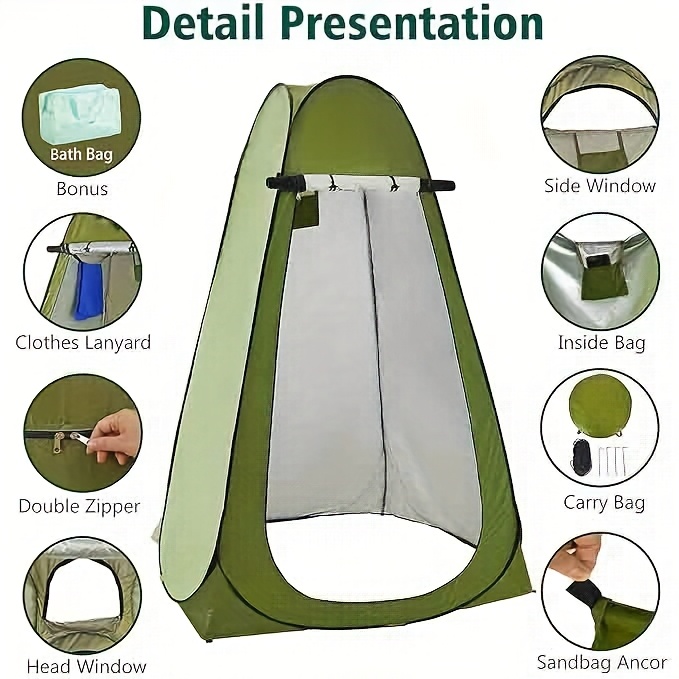 Outdoor Shower And Toilet Tent
