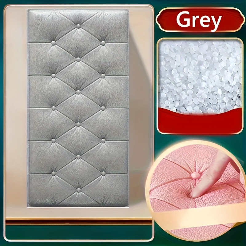 12 stück 3d anti-kollisions-wandteppiche, abziehen & aufkleben, kopfteilteppiche, wanddekoration, gepolsterte wandpaneele,   für schlafzimmer, spielzimmer, loudwall,   für raumdekoration