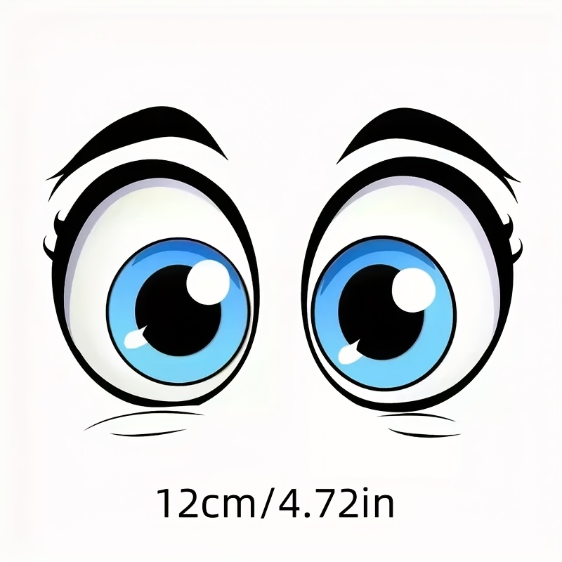 Adorable Eye Stickers - Suitable For Cars, Trucks, - Laptops, Suitcases - Bumper Boxes, Window Table Glass Prints