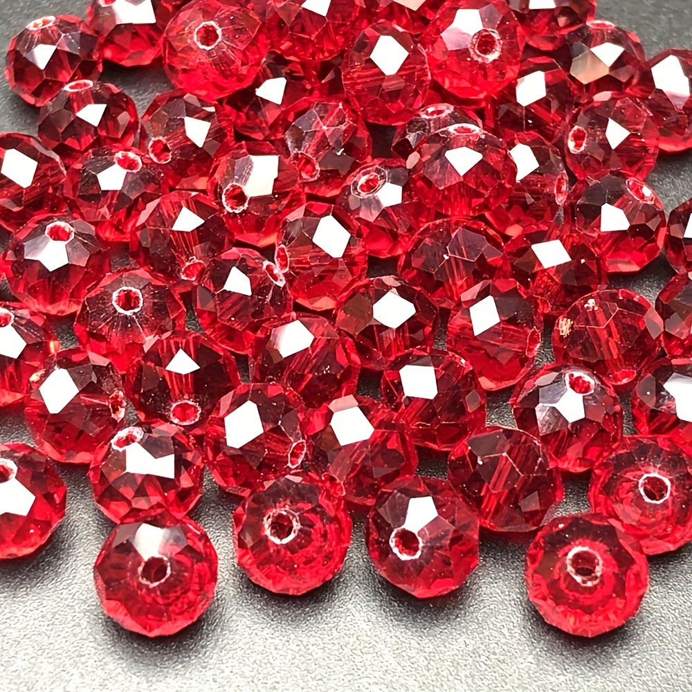 

Elegant Pomegranate Red Crystal Beads 4/6/8mm - Loose Spacer Beads For Diy Bracelets, Necklaces & Jewelry Making By Eleanbeads