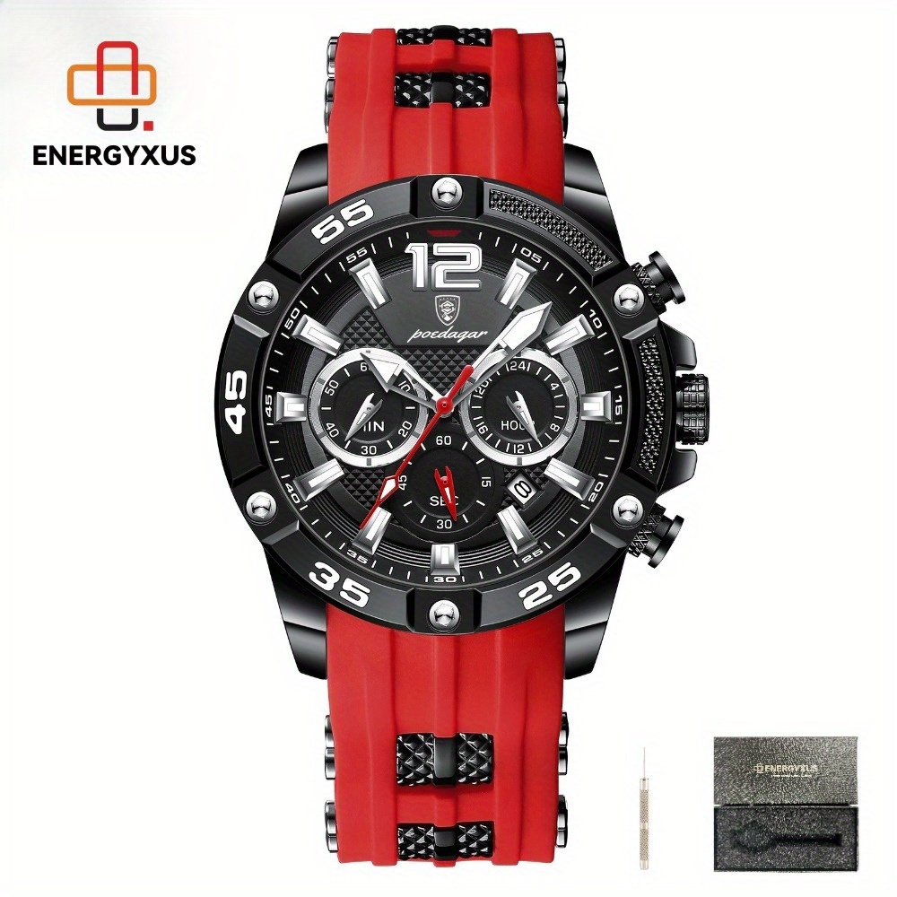 TEMU Top Brand Men's Watches, Sports Chronographs, Luxury Men's Wristwatches, Luminous Chronographs, Date Men's Watches, High-quality Men's Watches,