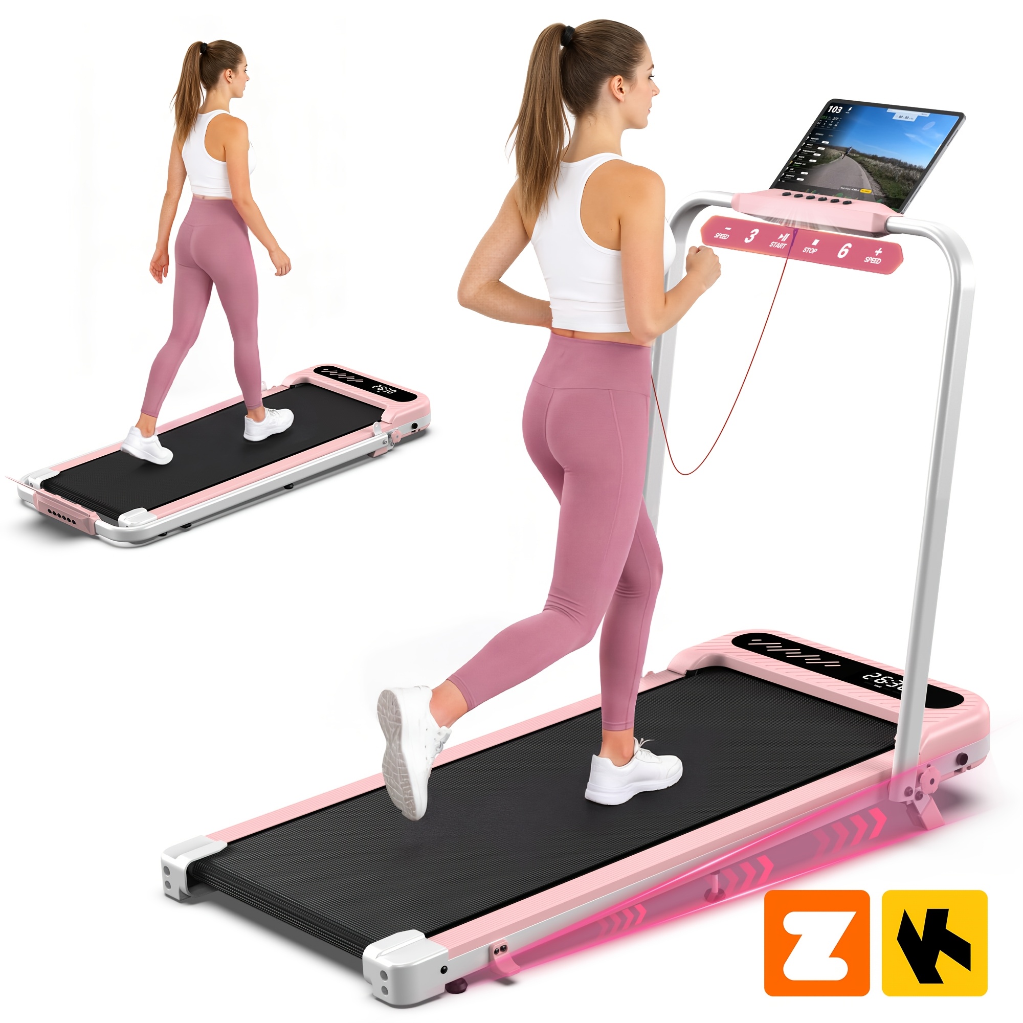cinta de correr plegable con inclinación del 10%, cintas de correr   1 para el hogar y  , cintas de correr portátiles compactas, cinta de correr de 3.0   para debajo del escritorio, control remoto, pantalla led, sin montaje, sin batería