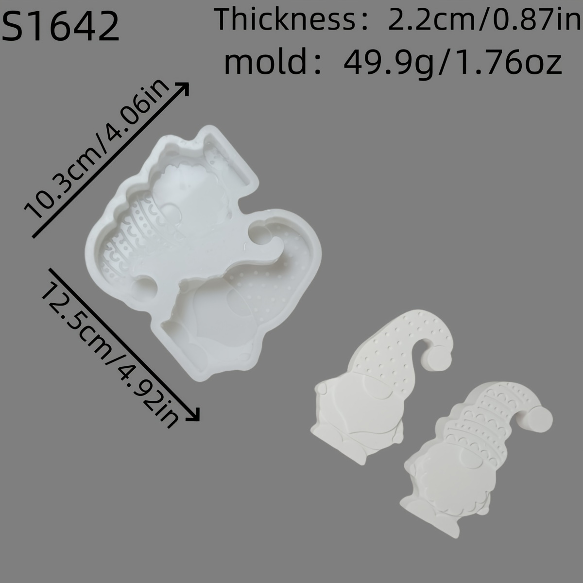 Image of Resin Casting Molds Christmas Gnome 3d Decorative Silicone Mold Diy Candle Silicone Mold Gypsum Decorative Silicone Mold Home Decoration Epoxy Resin Mold 49.9 S1642