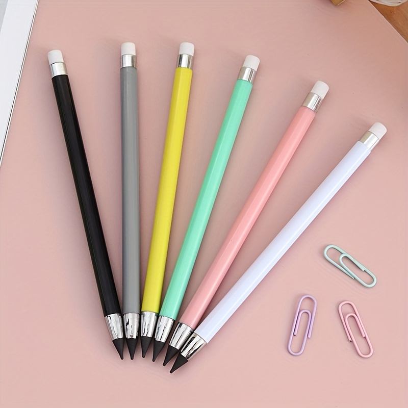 

Pe Material Mechanical Pencil With Eraser, Fine Point, Refillable Lead, Body, With 10 Extra Lead Tips, For School And Home, Ideal Holiday Gift