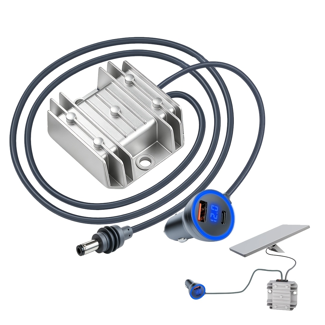 Chargeur de voiture Starlink Mini Boost, adaptateur secteur 12V-24V à 30V, compatible avec le mini routeur Starlink, deux ports USB de charge rapide, convient aux voitures, camping-cars, camions