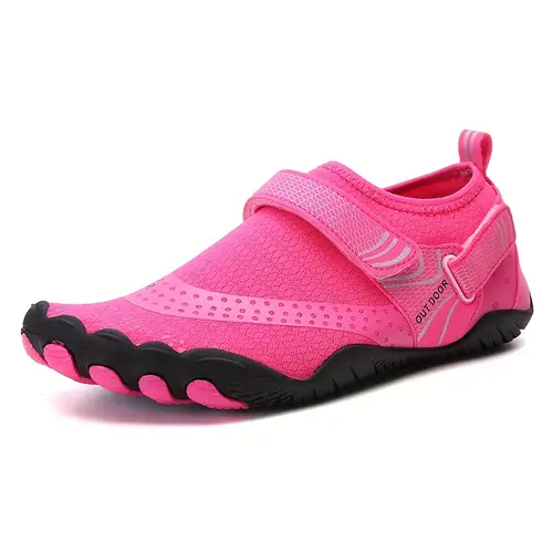 unisex quick shoes for swimming yoga and outdoor activities lightweight breathable fabric with rubber sole adjustable hook loop strap use footwear breathable swim shoes rubber sole shoes