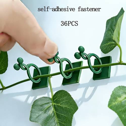 36pcs self plant climbing wall hooks vine support brackets wall climbing tool fixing vine clips holiday decoration fixing clips home storage fixing clips wire and cable fixing clips