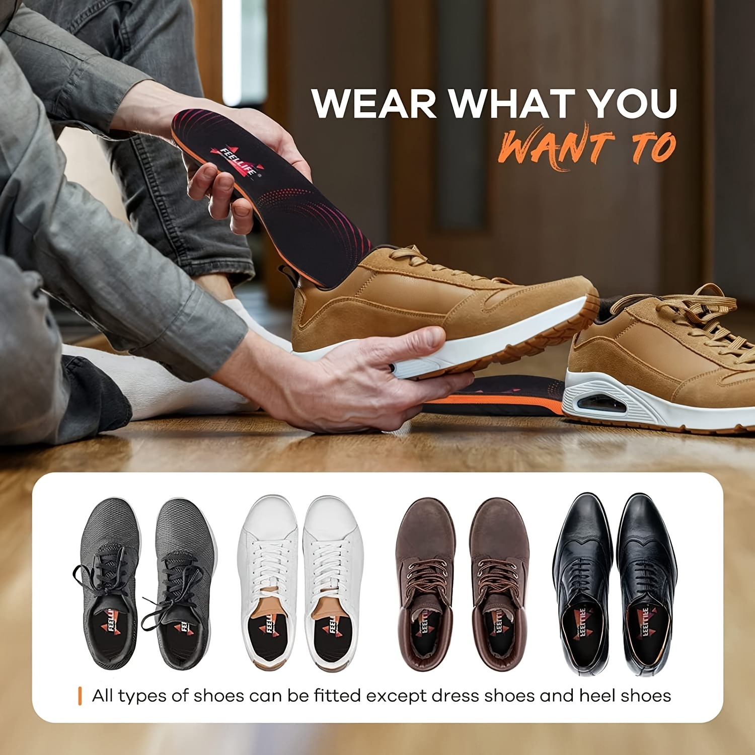 Arch Support Insoles for All Shoes