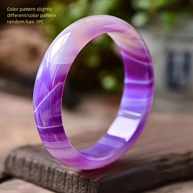 TEMU Agate Bangle, Men's Bangle, Trendy Jewelry Gift