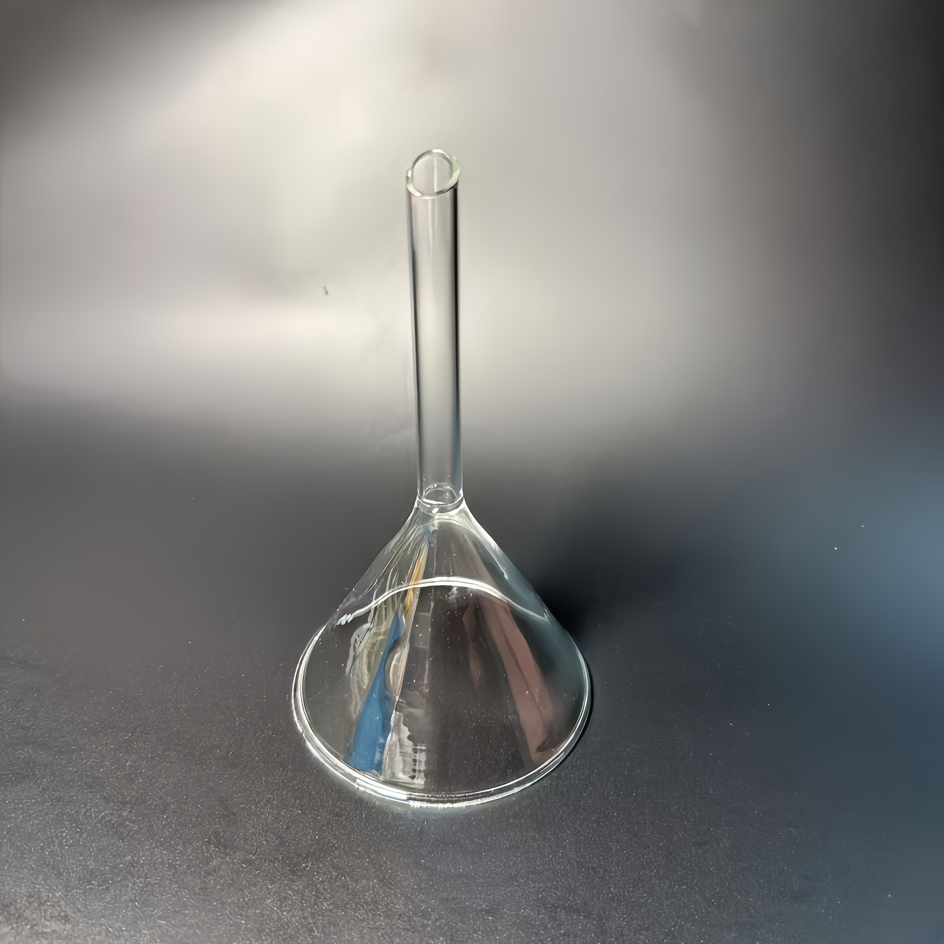 2pcs glass funnels 40mm and 75mm combination short handle borosilicate glass   for   teaching