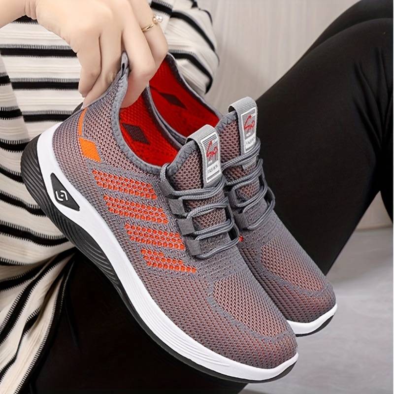 Women's Slip On Sneakers – Breathable, Lightweight Gym & Walking Shoes, US 5.5-11, Synthetic